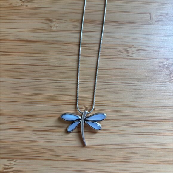 Silver Dragon Fly Necklace - Picture 3 of 3
